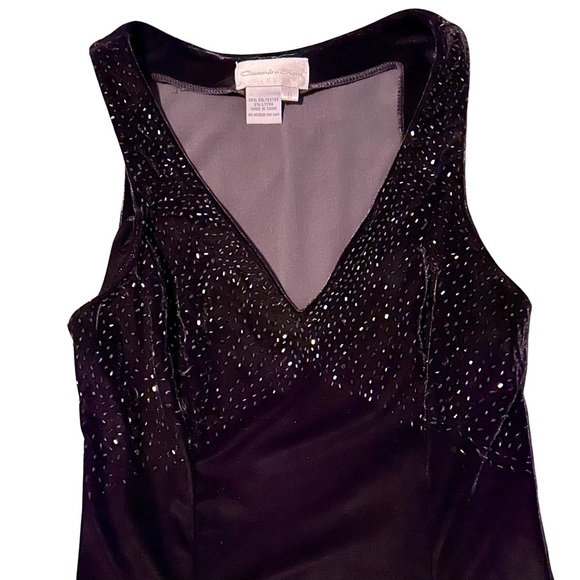 Cassandra Stone Black Beaded Formal Gown | Size 6 - Picture 3 of 7